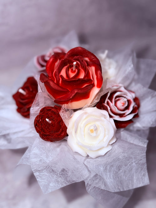 Bouquet de rojo y blanco